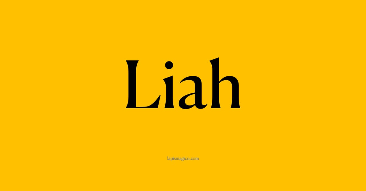 Nome Liah, ficha divertida com pontilhado para crianças