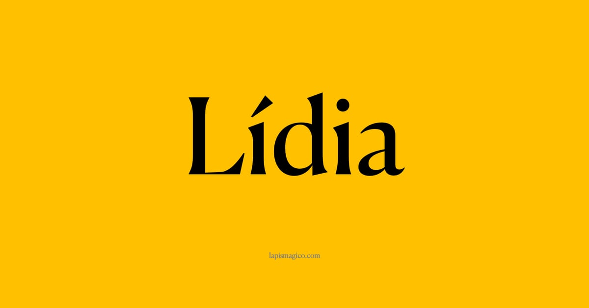 Nome Lídia, ficha divertida com pontilhado para crianças