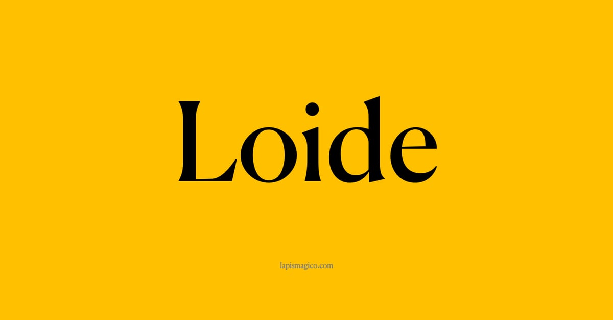 Nome Loide, ficha divertida com pontilhado para crianças