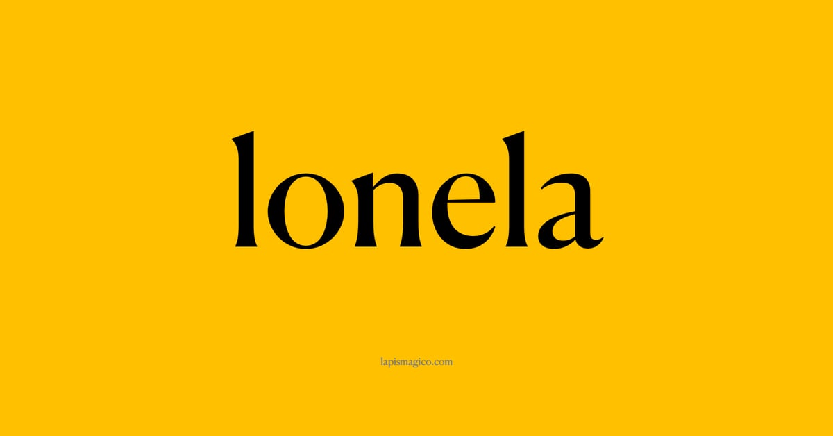 Nome lonela, ficha divertida com pontilhado para crianças