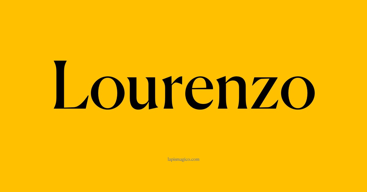Nome Lourenzo, ficha divertida com pontilhado para crianças