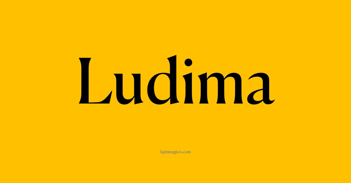Nome Ludima, ficha divertida com pontilhado para crianças