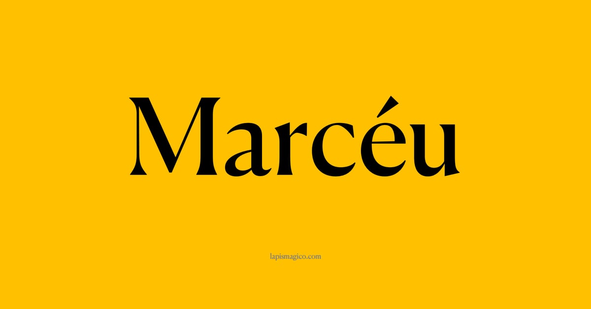 Nome Marcéu, ficha divertida com pontilhado para crianças