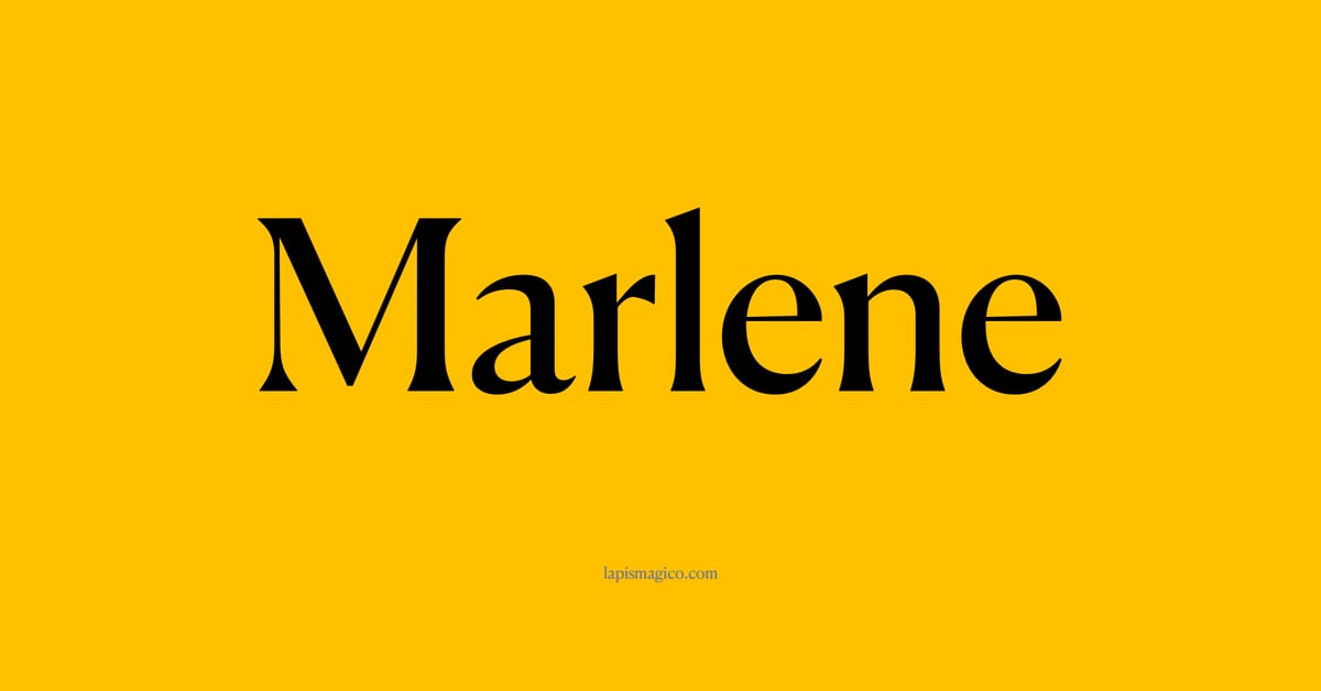 Nome Marlene, ficha divertida com pontilhado para crianças