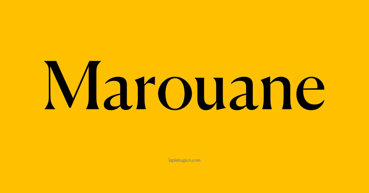 Nome Marouane, ficha divertida com pontilhado para crianças
