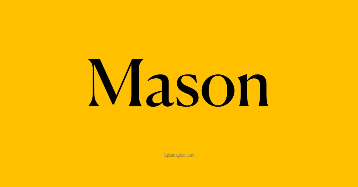 Nome Mason, ficha divertida com pontilhado para crianças