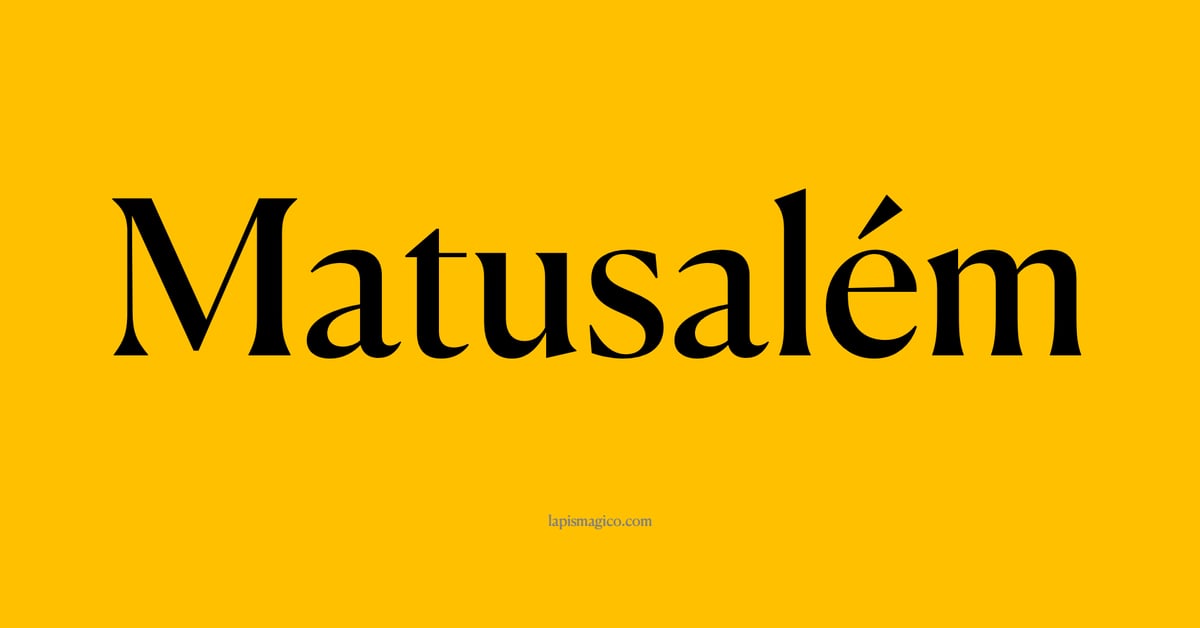 Nome Matusalém, ficha divertida com pontilhado para crianças