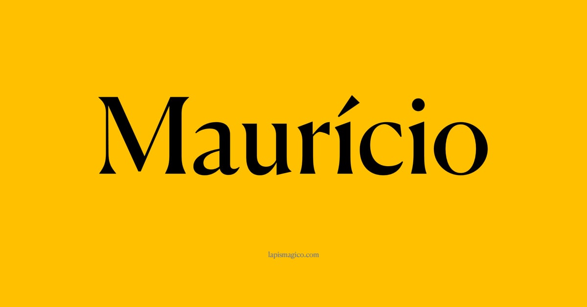 Nome Maurício, ficha divertida com pontilhado para crianças