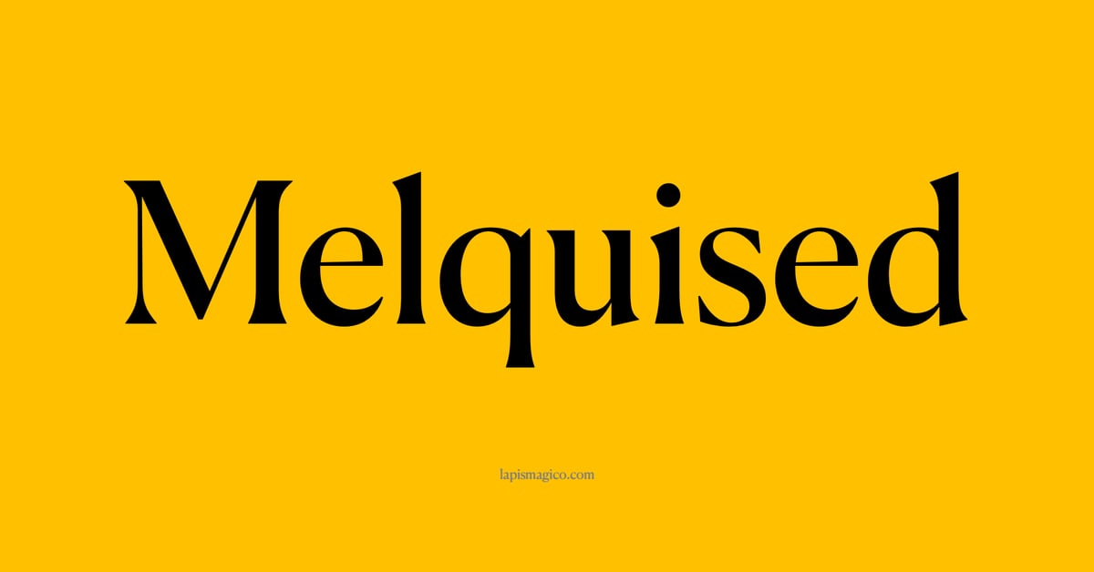 Nome Melquised, ficha divertida com pontilhado para crianças