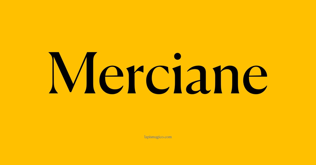 Nome Merciane, ficha divertida com pontilhado para crianças