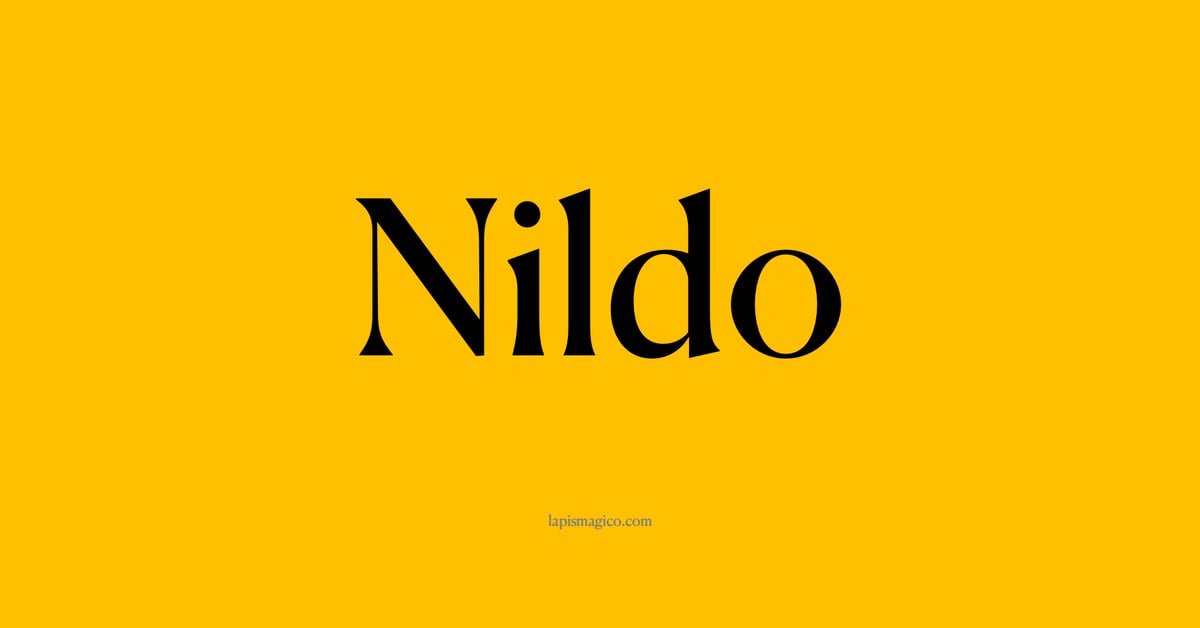 Nome Nildo, ficha divertida com pontilhado para crianças