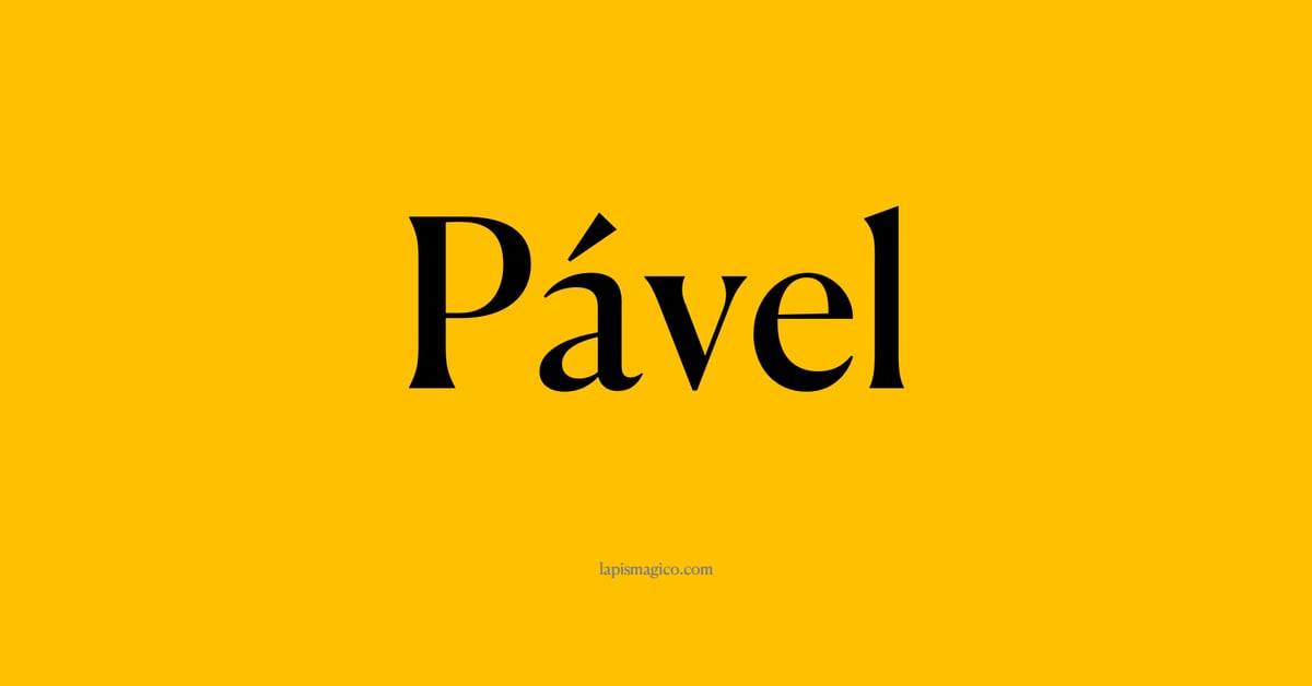 Nome Pável, ficha divertida com pontilhado para crianças