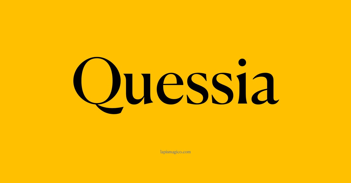 Nome Quessia, ficha divertida com pontilhado para crianças