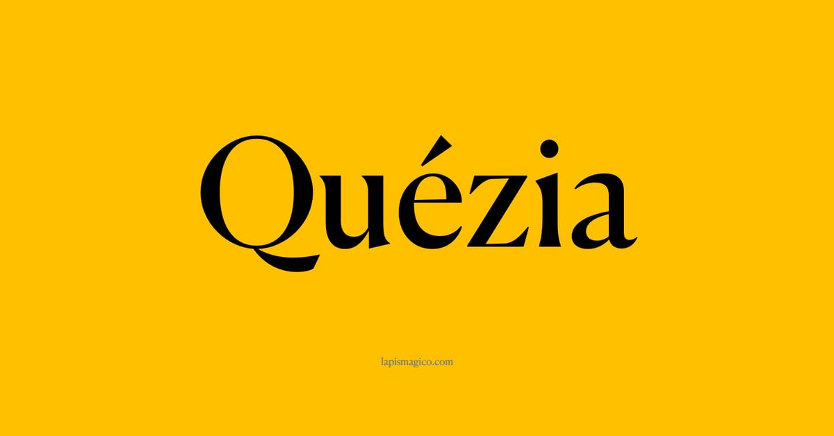 Nome Quézia, ficha divertida com pontilhado para crianças