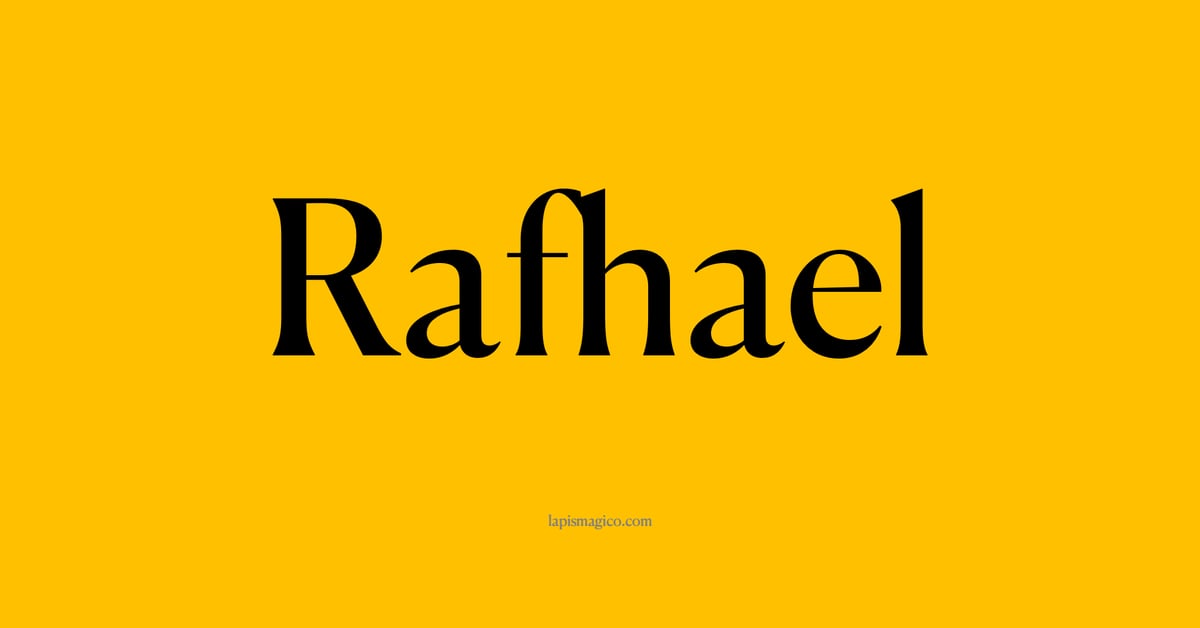 Nome Rafhael, ficha divertida com pontilhado para crianças