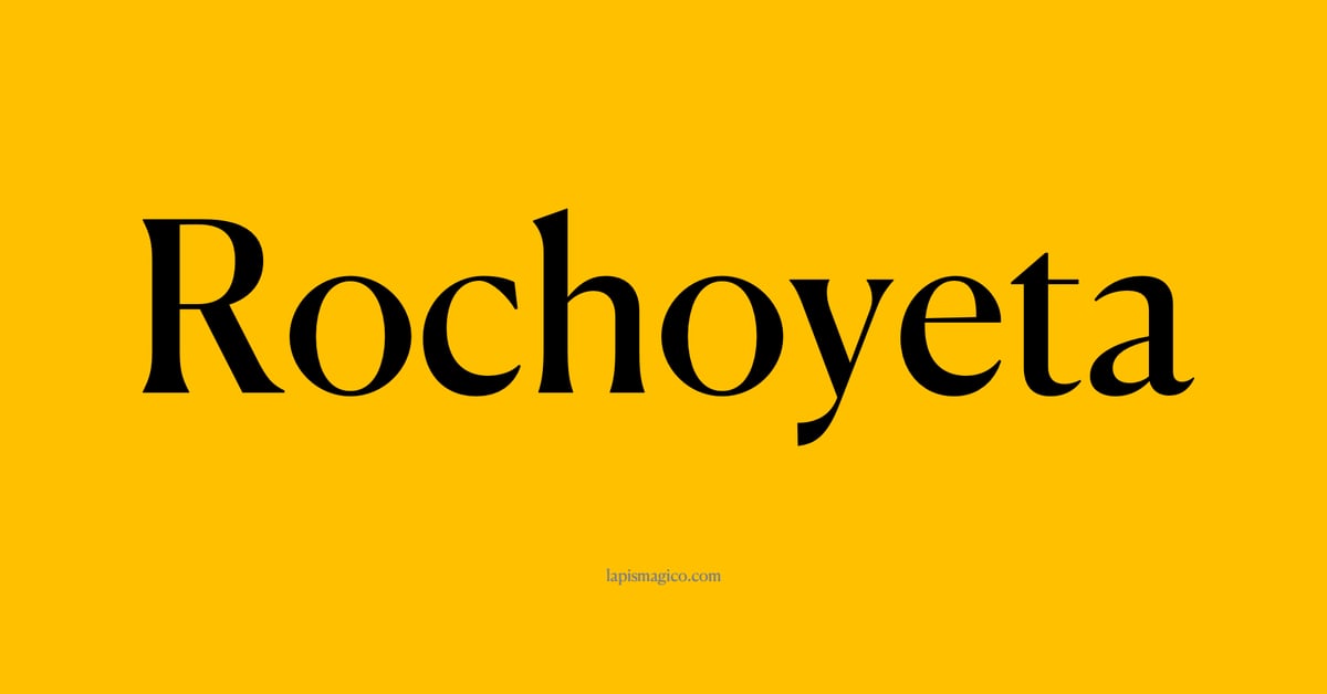 Nome Rochoyeta, ficha divertida com pontilhado para crianças