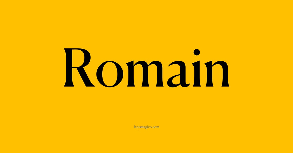 Nome Romain, ficha divertida com pontilhado para crianças