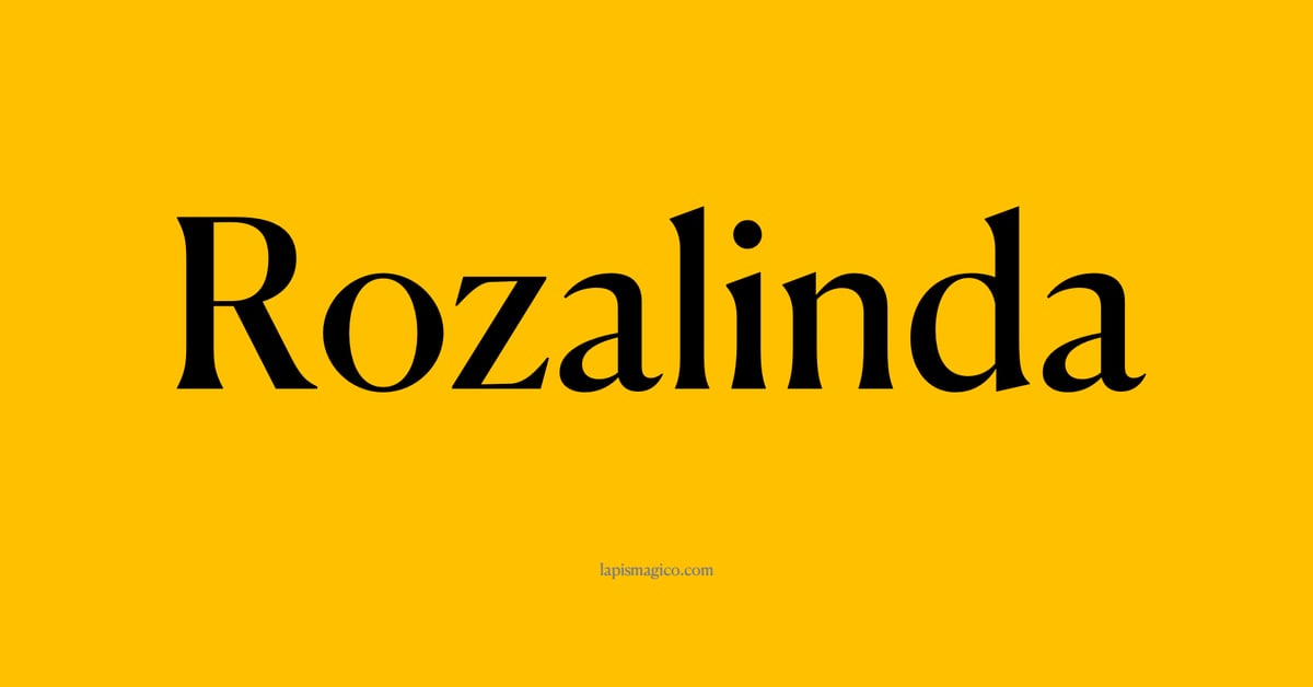 Nome Rozalinda, ficha divertida com pontilhado para crianças