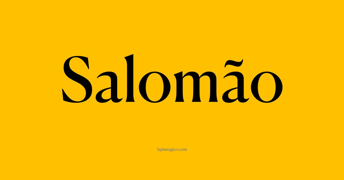 Nome Salomão, ficha divertida com pontilhado para crianças
