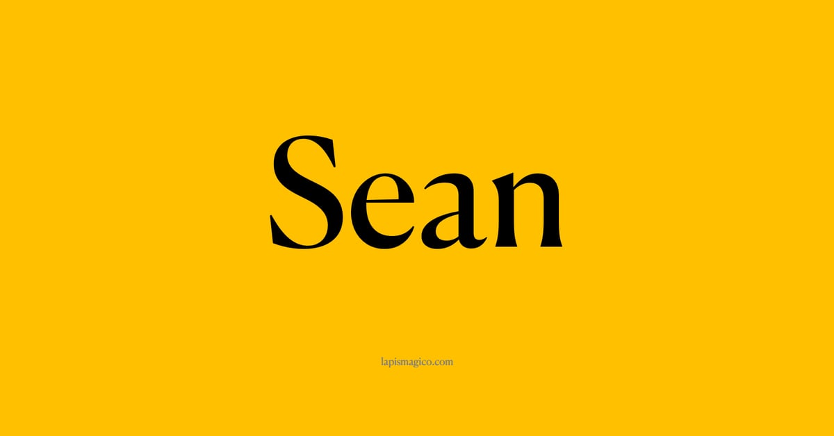 Nome Sean, ficha divertida com pontilhado para crianças