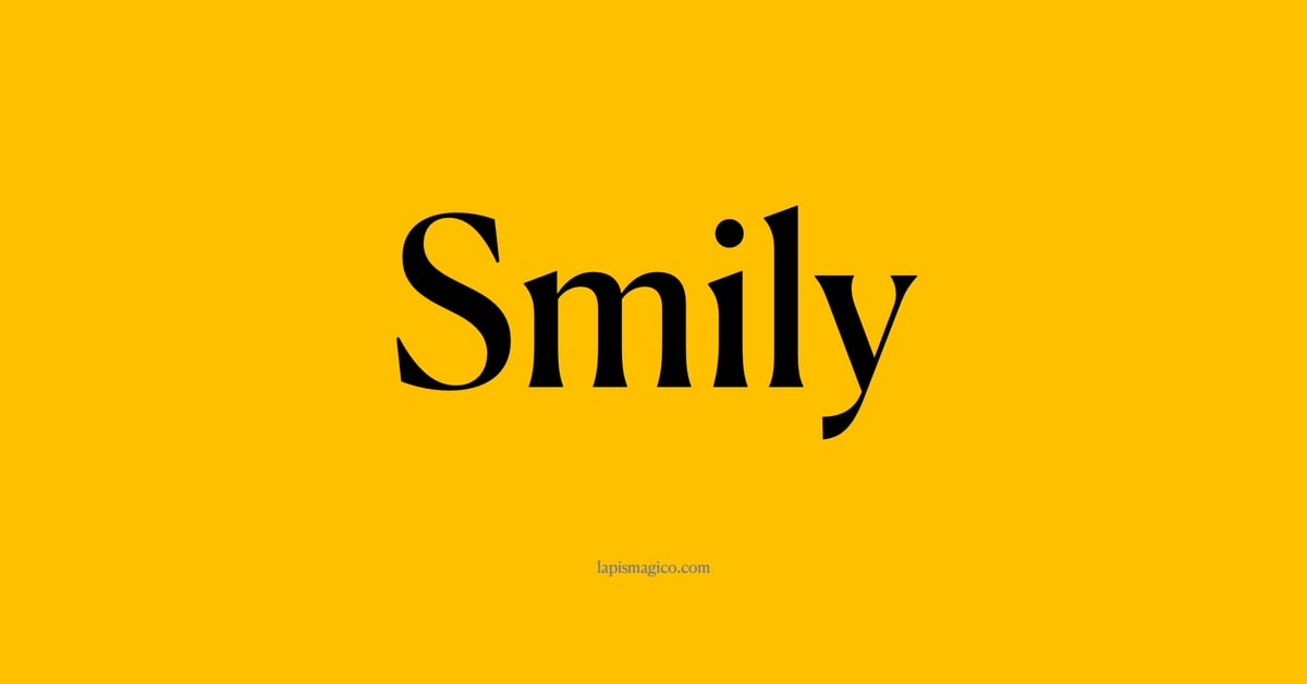 Nome Smily, ficha divertida com pontilhado para crianças
