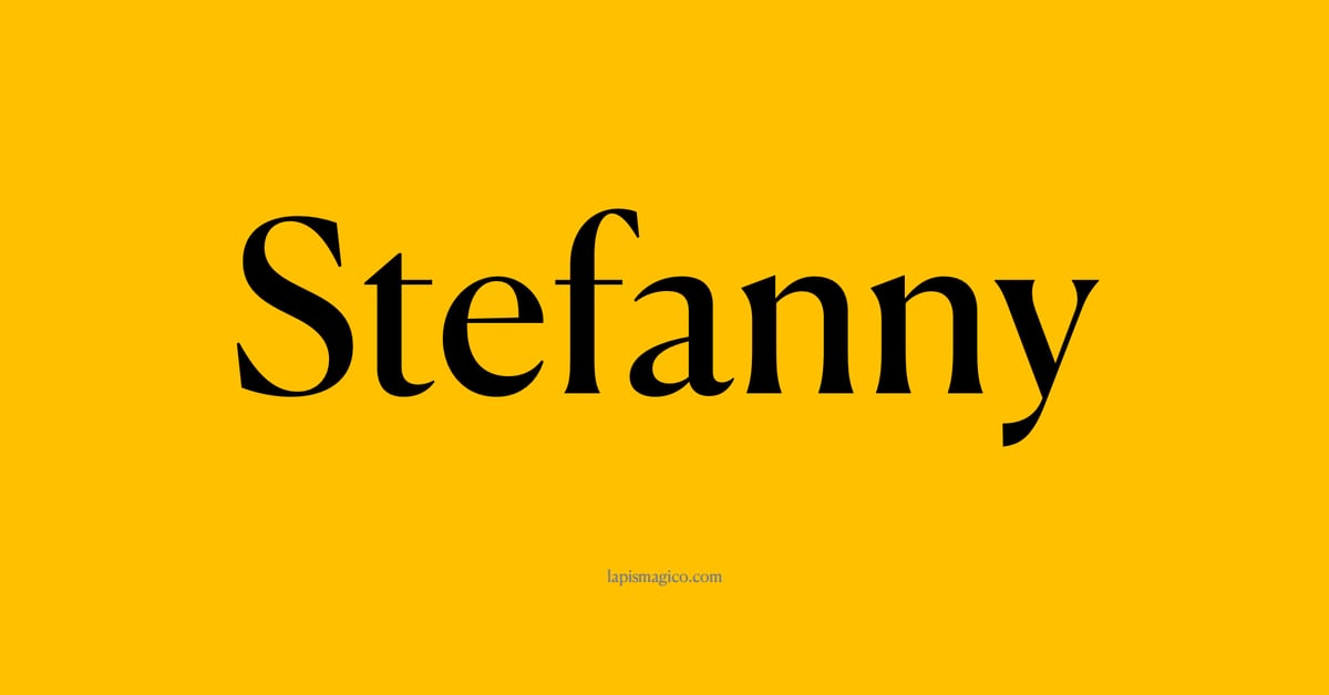 Nome Stefanny, ficha divertida com pontilhado para crianças