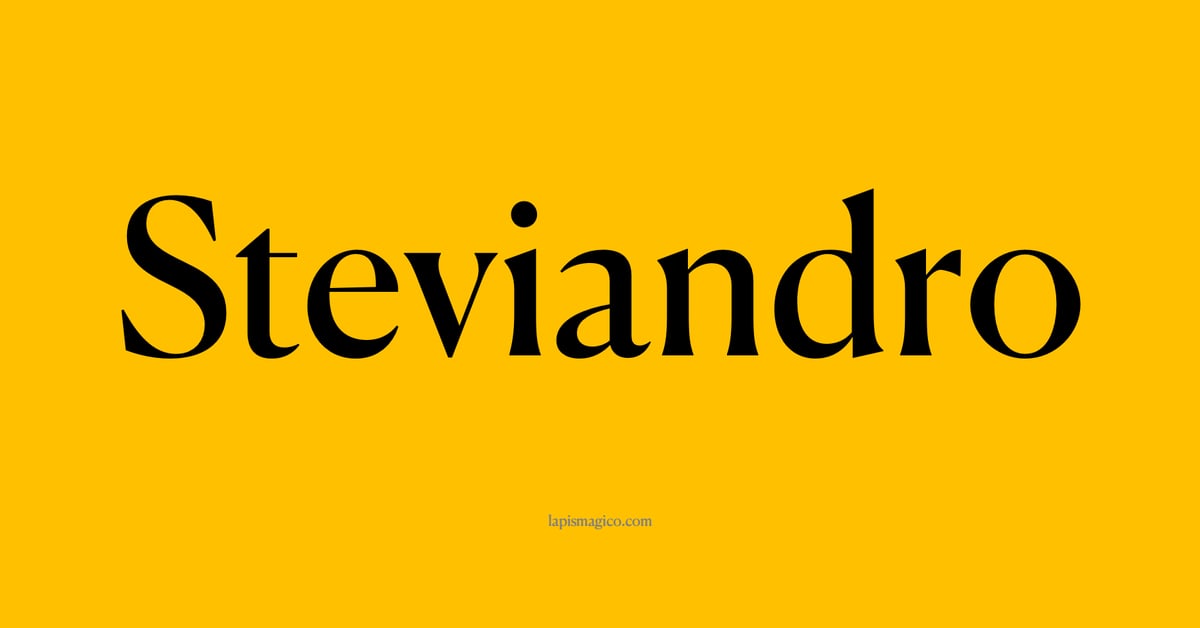 Nome Steviandro, ficha divertida com pontilhado para crianças