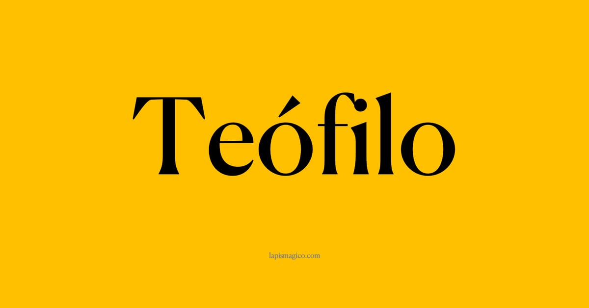 Nome Teófilo, ficha divertida com pontilhado para crianças