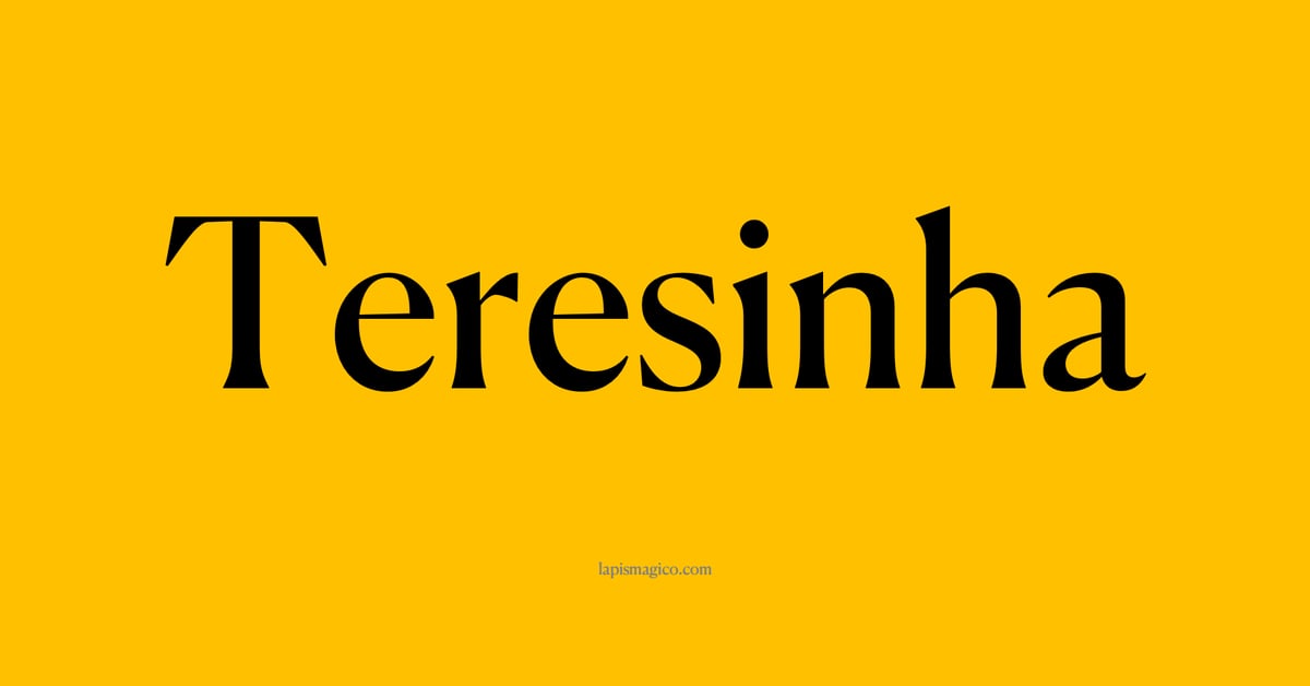 Nome Teresinha, ficha divertida com pontilhado para crianças