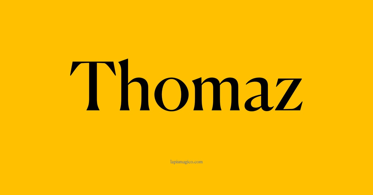 Nome Thomaz, ficha divertida com pontilhado para crianças