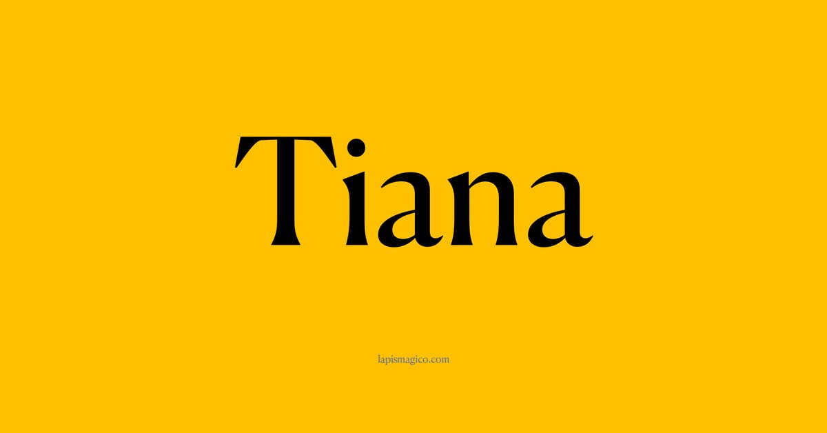 Nome Tiana, ficha divertida com pontilhado para crianças