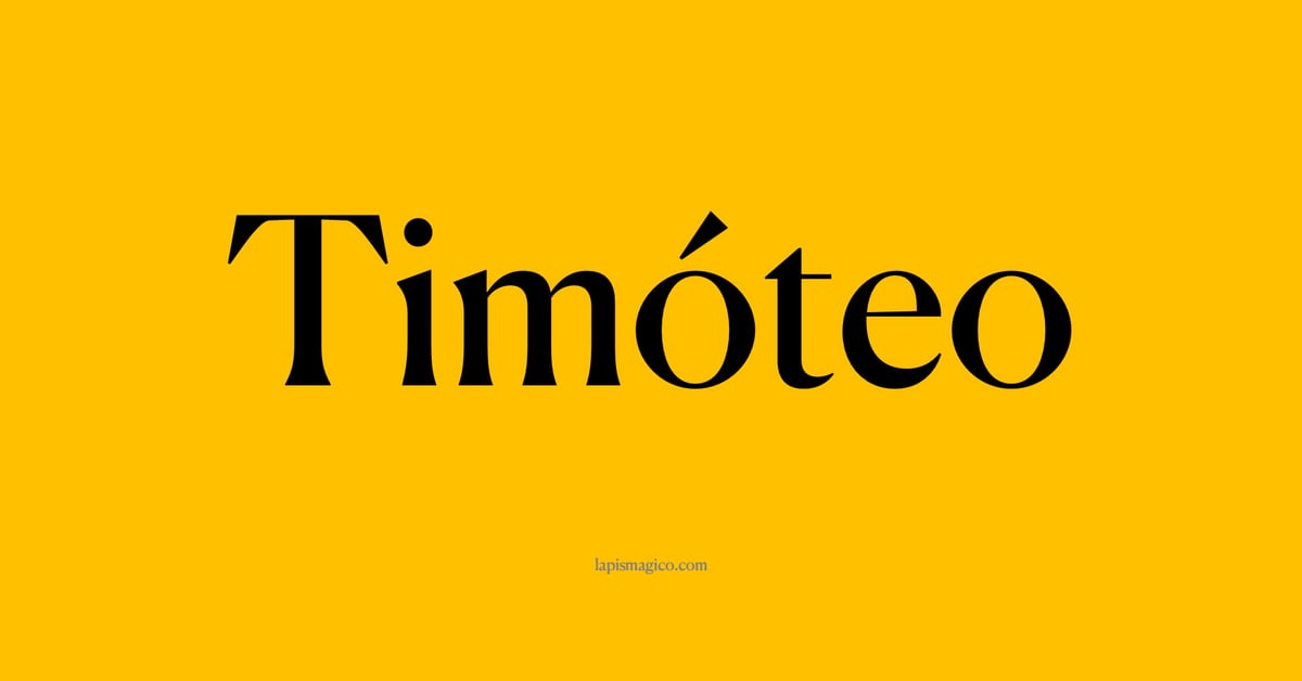 Nome Timóteo, ficha divertida com pontilhado para crianças