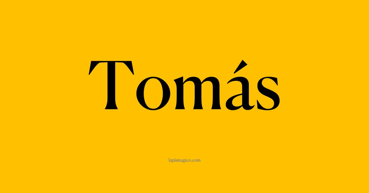 Nome Tomás, ficha divertida com pontilhado para crianças