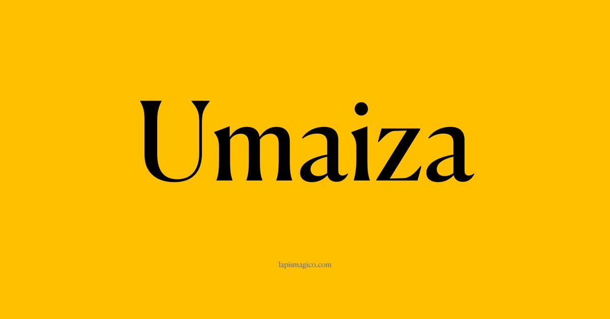 Nome Umaiza, ficha divertida com pontilhado para crianças