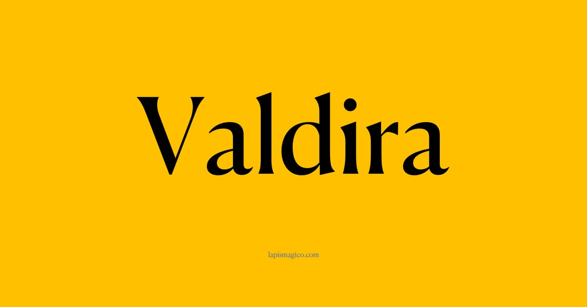 Nome Valdira, ficha divertida com pontilhado para crianças