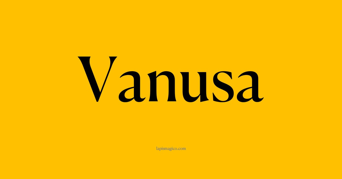 Nome Vanusa, ficha divertida com pontilhado para crianças