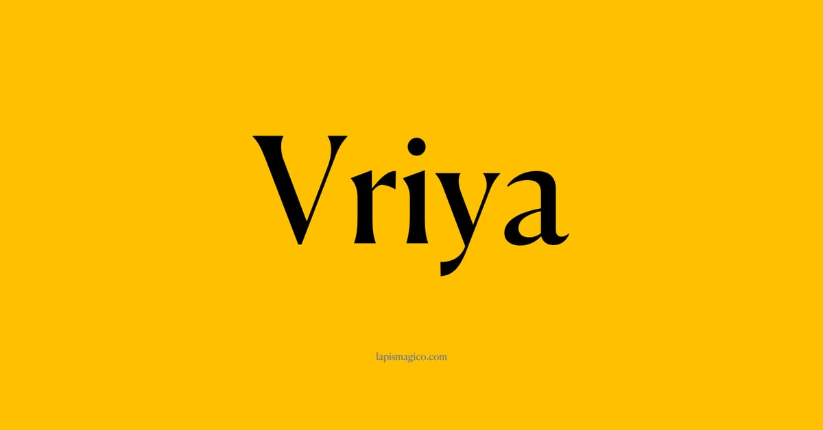 Nome Vriya, ficha divertida com pontilhado para crianças
