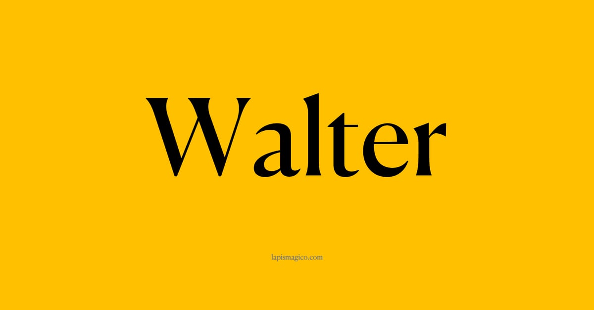 Nome Walter, ficha divertida com pontilhado para crianças