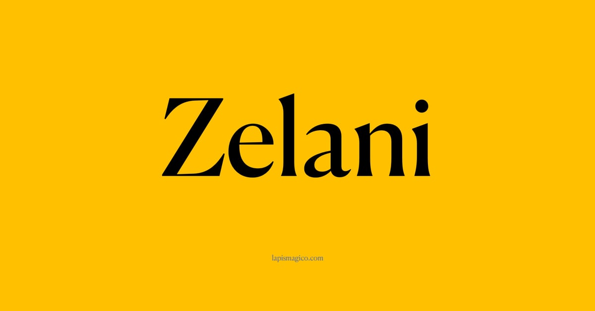 Nome Zelani, ficha divertida com pontilhado para crianças