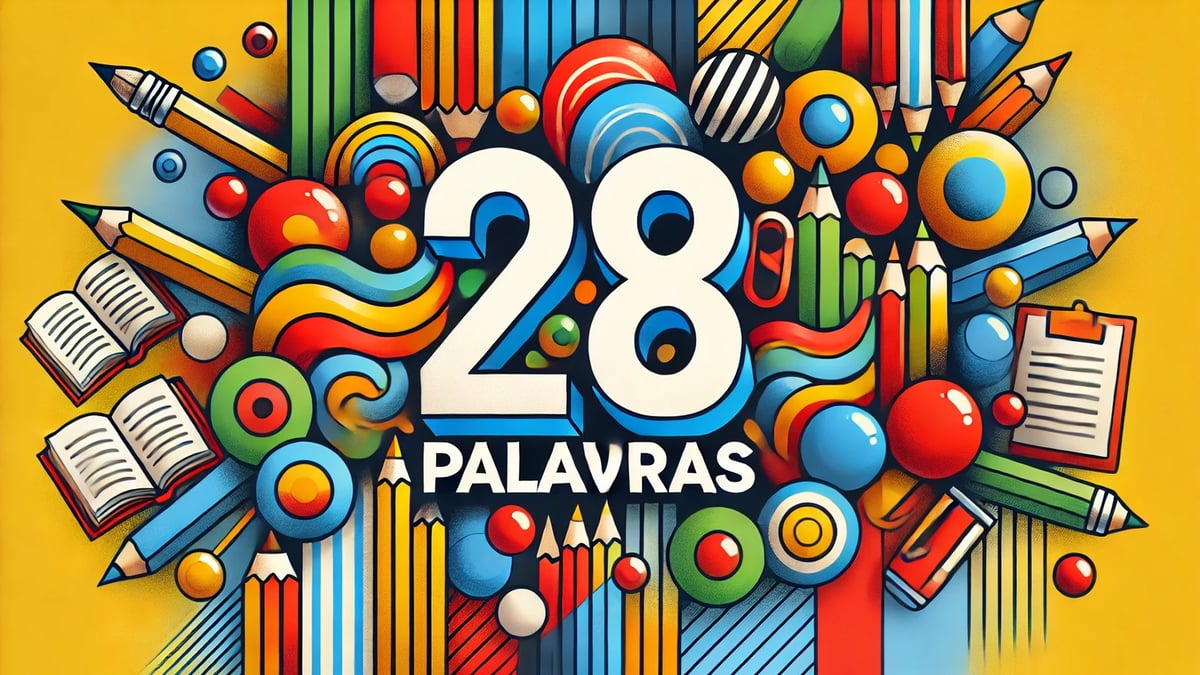 Método das 28 palavras, fichas para crianças