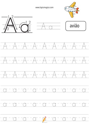 Letra A, ficha pdf nº6