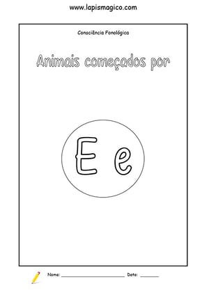 Letra E, ficha pdf nº4 Letra E, ficha pdf nº4