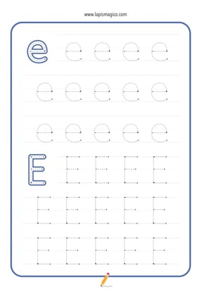 Letra E, ficha pdf nº7