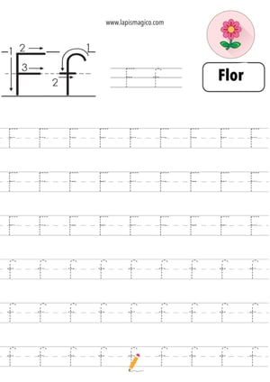 Letra F, ficha pdf nº4
