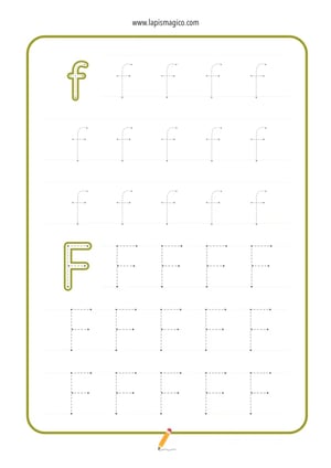Letra F, ficha pdf nº5 Letra F, ficha pdf nº5