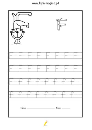Letra F, ficha pdf nº1