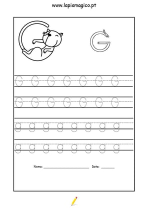 Letra G, ficha pdf nº1