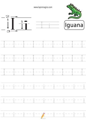 Letra I, ficha pdf nº5