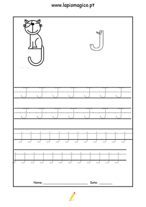Letra J, ficha pdf nº1