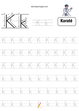 Letra K, ficha pdf nº4